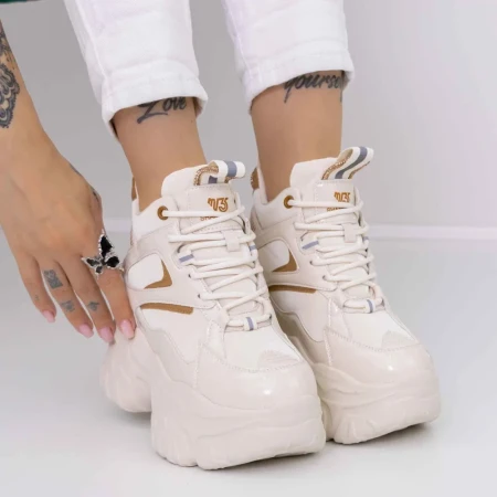 Ghete Dama 3SJN2 Crem » Reina.Ro