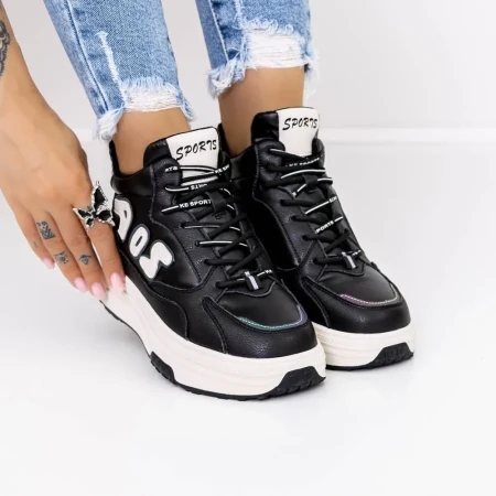 Ghete Dama 3FLM1 Negru » Reina.Ro