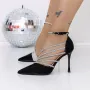 Pantofi Stiletto 3MZY1 Negru » Reina.Ro