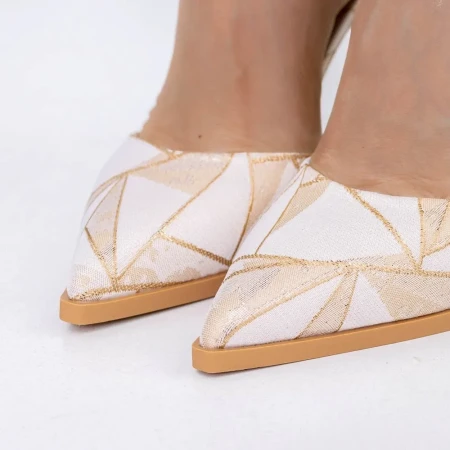 Pantofi Stiletto 3DC30 Champagne » Reina.Ro