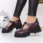 Pantofi Casual Dama 3LE21 Visiniu » Reina.Ro