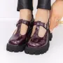 Pantofi Casual Dama 3LE21 Visiniu » Reina.Ro