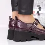 Pantofi Casual Dama 3LE21 Visiniu » Reina.Ro