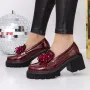 Pantofi Casual Dama 3LE23 Visiniu » Reina.Ro