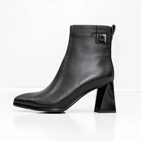Botine Dama cu toc gros K5826-5049A Negru » Reina.Ro