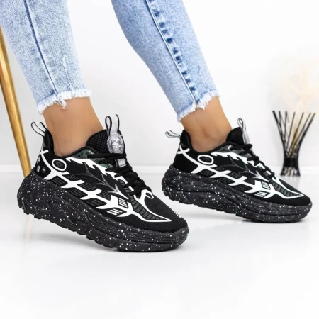 Pantofi Sport Dama 3J2 Negru » Reina.Ro