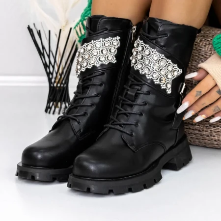 Ghete Dama 2W15 Negru » Reina.Ro