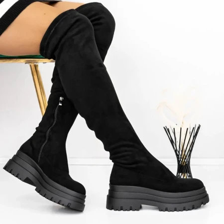 Cizme Dama 3WL56 Negru » Reina.Ro