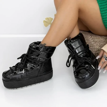 Ghete Dama 3LT5 Negru » Reina.Ro