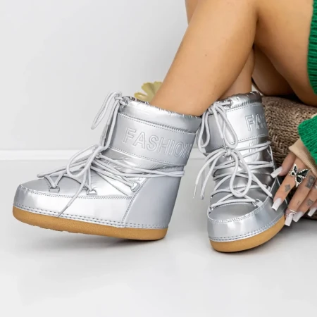 Ghete Dama 3LT6 Argintiu » Reina.Ro