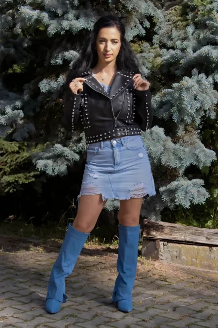 Geaca Dama DA-0789 Negru » Reina.Ro