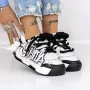 Pantofi Sport Dama 3S10 Negru-Alb » Reina.Ro