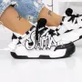 Pantofi Sport Dama 3S10 Negru-Alb » Reina.Ro