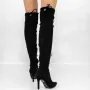 Cizme Dama cu Toc subtire 3XKK52 Negru » Reina.Ro