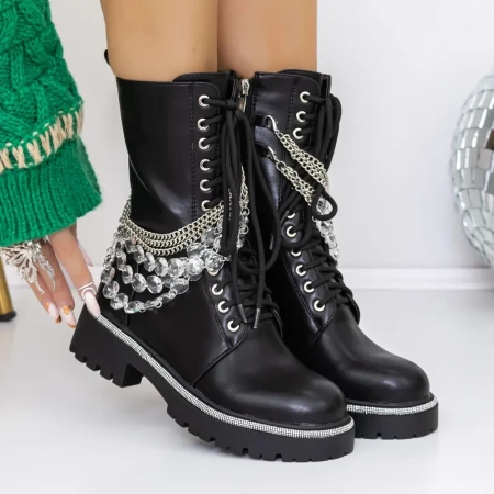 Ghete Dama 3ZW11 Negru » Reina.Ro