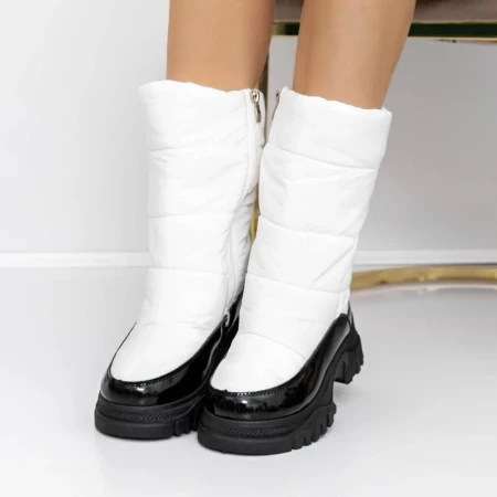 Ghete Dama 3YKQ8 Alb » Reina.Ro