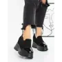 Pantofi Sport Dama cu Platforma 3AL112 BLACK | MEI
