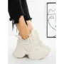 Pantofi Sport Dama cu Platforma 3AL103 BEIGE | MEI