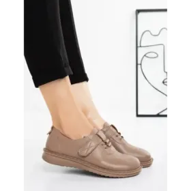 Pantofi Casual Dama 5XJ37 KHAKI | MEI