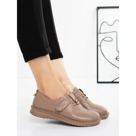 Pantofi Casual Dama 5XJ37 KHAKI | MEI