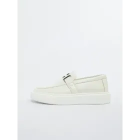 Mocasini Barbati din piele naturala 5NXE36 ALL WHITE | MEI