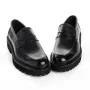 Mocasini Barbati din piele naturala 5NXE21 BLACK | PANTOFUL