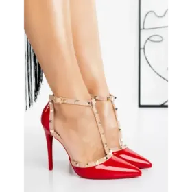 Pantofi Stiletto B-3 RED | MULANKA