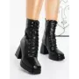 Botine cu Toc Gros T2955 BLACK | MIA SHOES