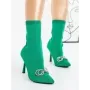 Botine cu Toc Subtire J9821 GREEN | MIA SHOES