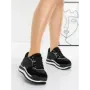 Pantofi Sport Dama din piele naturala 5WZ13 BLACK | PANTOFUL