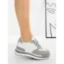 Pantofi Sport Dama din piele naturala 5WZ13 GREY | PANTOFUL