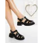 Sandale Dama cu Platforma 5635-3 BLACK | MEI
