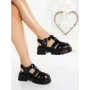 Sandale Dama cu Platforma QY6601 BLACK | MEI
