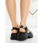 Sandale Dama cu Platforma QY6601 BLACK | MEI