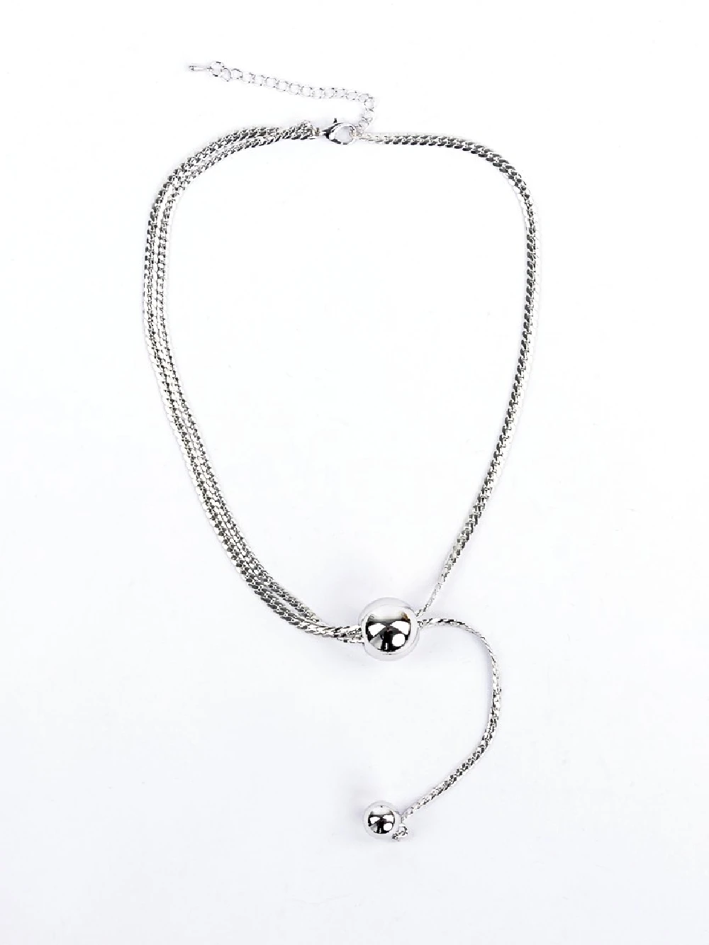 Colier de Dama YP-9 Argintiu | Mei