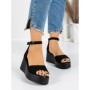 Sandale Dama cu Platforma 5SY17 BLACK | MEI