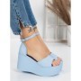 Sandale Dama cu Platforma 5WL7 LIGHT BLUE | MEI