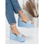 Sandale Dama cu Platforma 5WL7 LIGHT BLUE | MEI