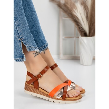 Sandale Dama cu Platforma 5GZ20 CAMEL | MEI