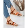 Sandale Dama cu Platforma 5GZ20 CAMEL | MEI