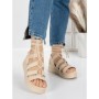 Sandale Dama cu Platforma 5H7 BEIGE | MEI