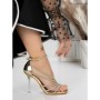 Sandale Dama cu Toc 3BD51 LIGHT GOLD | MEI