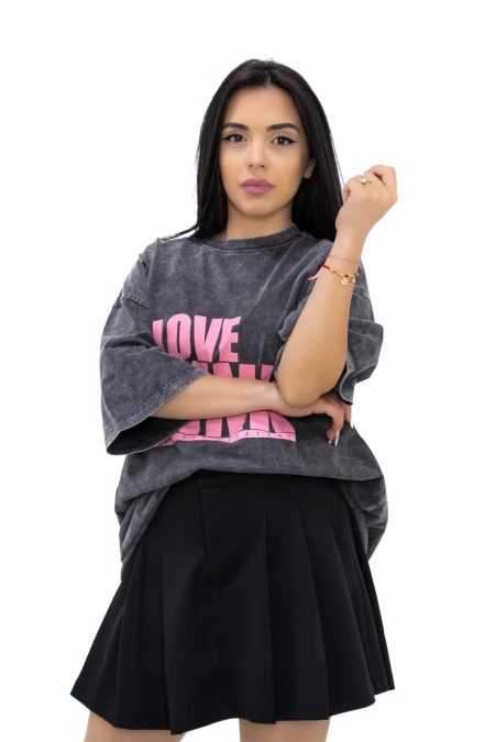 Tricou Dama 25045 GRI | KIKIRIKI