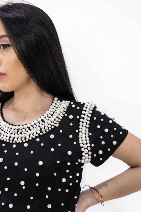 Tricou Dama WH-9359 NEGRU | KIKIRIKI