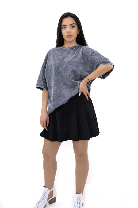 Tricou Dama NG3689 GRI | KIKIRIKI