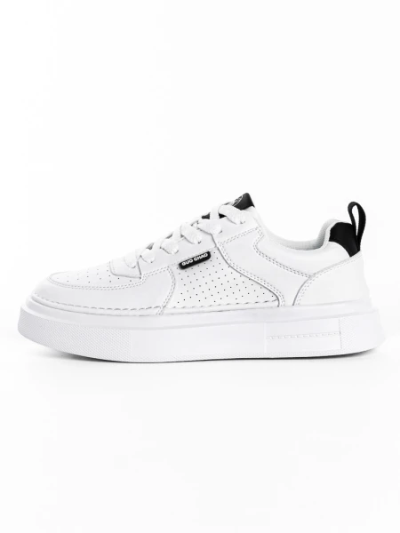 Pantofi Casual Barbati 2501 WHITE-BLACK | MEI