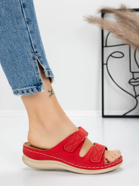 Papuci Dama cu Talpa Joasa 5GZ35 RED | MEI