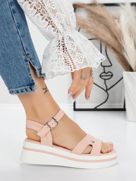 Sandale Dama cu Platforma 5HXS7 PINK | MEI
