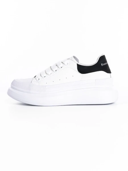 Pantofi Sport Dama din piele naturala 232806 WHITE | FRANCO GERARDO