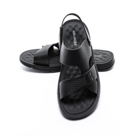 Sandale Barbati din piele naturala 7565D BLACK | ADVANCER